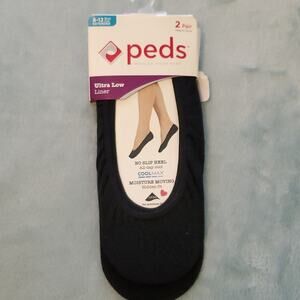 Peds ultra low liner 2 pair, 8-12 extended shoe size liners